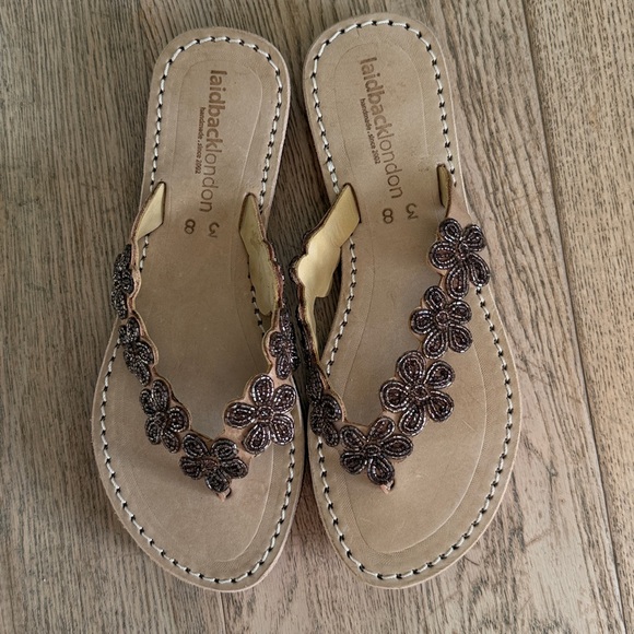 Free People New Laidback London Conley Leather Sandal Silky Pink Best seller 🌸☀️ - Picture 6 of 8